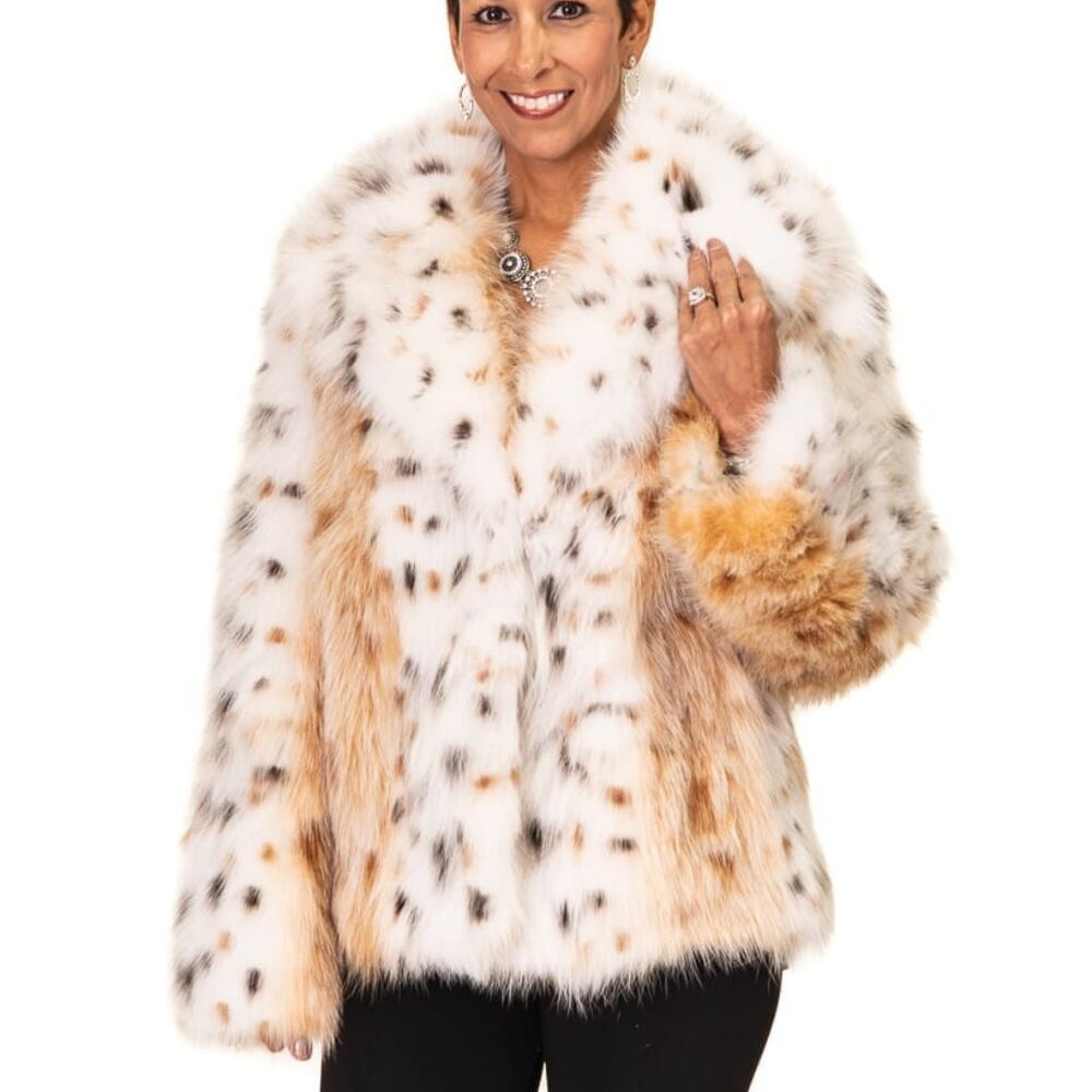 CLEARANCE Fox Fur Spotted Jacket